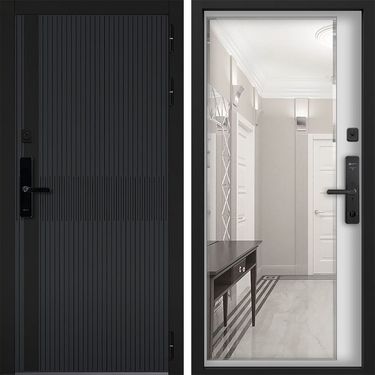 Дверь Command Doors Cyber matrix grey 116Z белый матовый